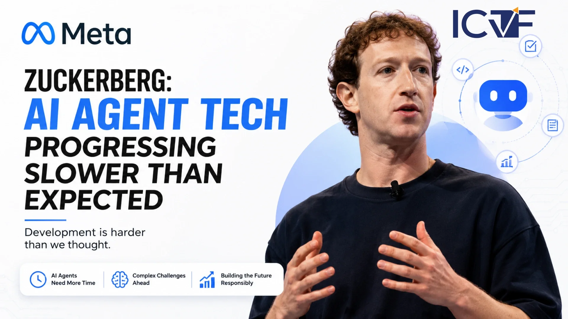 Meta's Zuckerberg Says AI Agent Technology Is Progressing Slower Than Expected