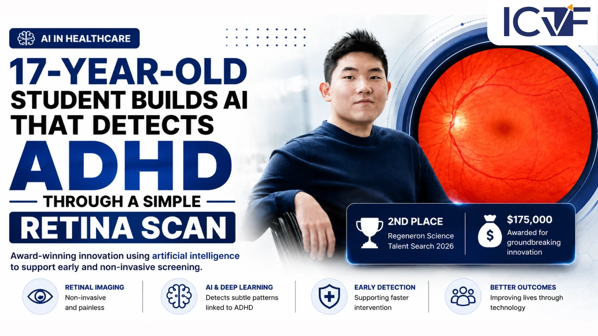 17-Year-Old Student Builds AI That Detects ADHD Through a Simple Retina Scan